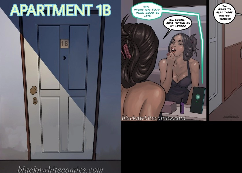 BlacknWhitecomics - Apartment 1B (41 pages)