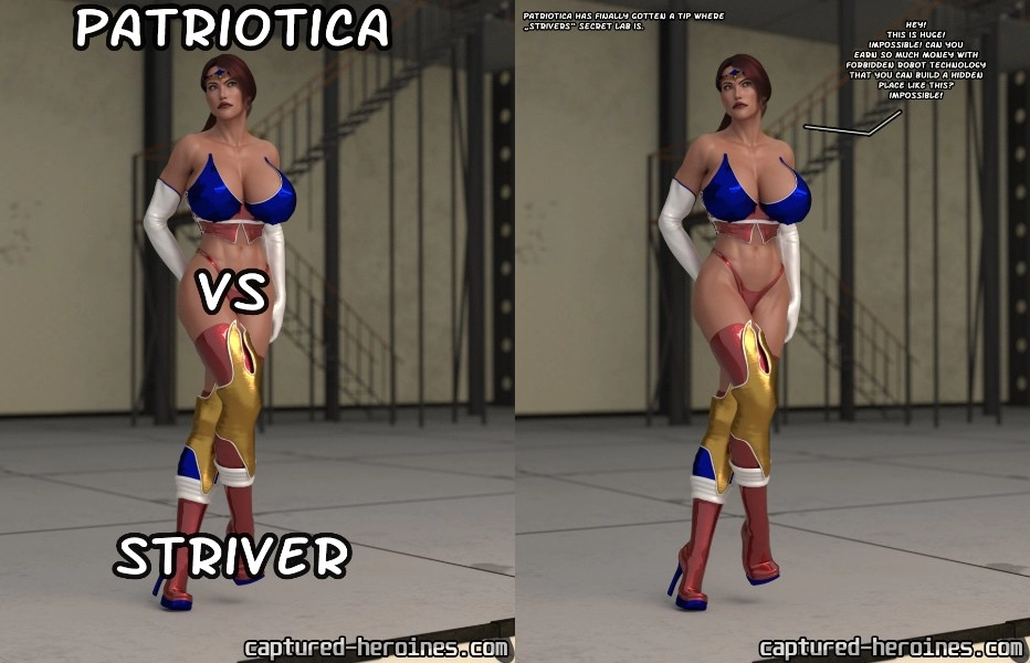 Captured-Heroines - Patriotica VS Striver new bdsm comics