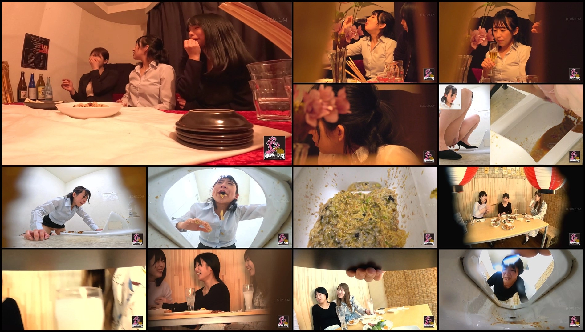 PGFD-098-Drunk girls at a bar spewing vomit and diarrhea stool at the same time sc06