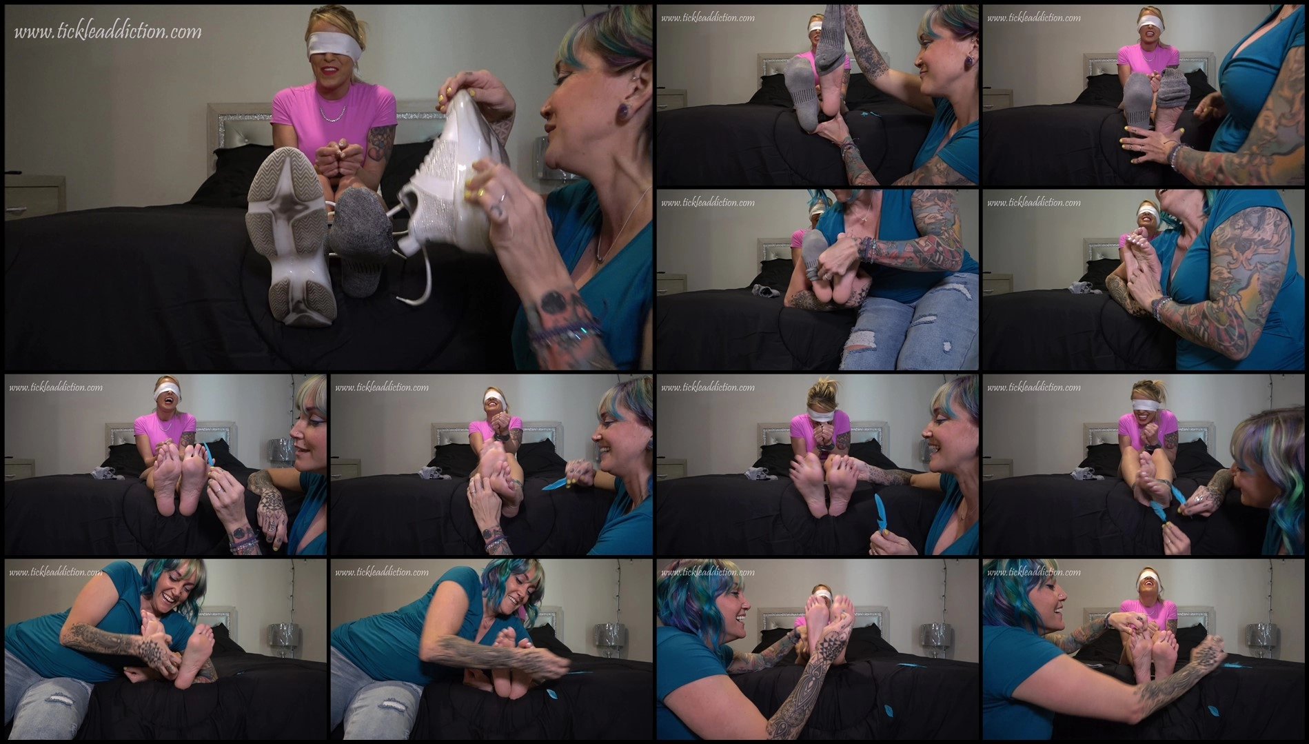 TickleAddiction – Bella Blindfolded, Duct-Taped, & Tickled, AGAIN