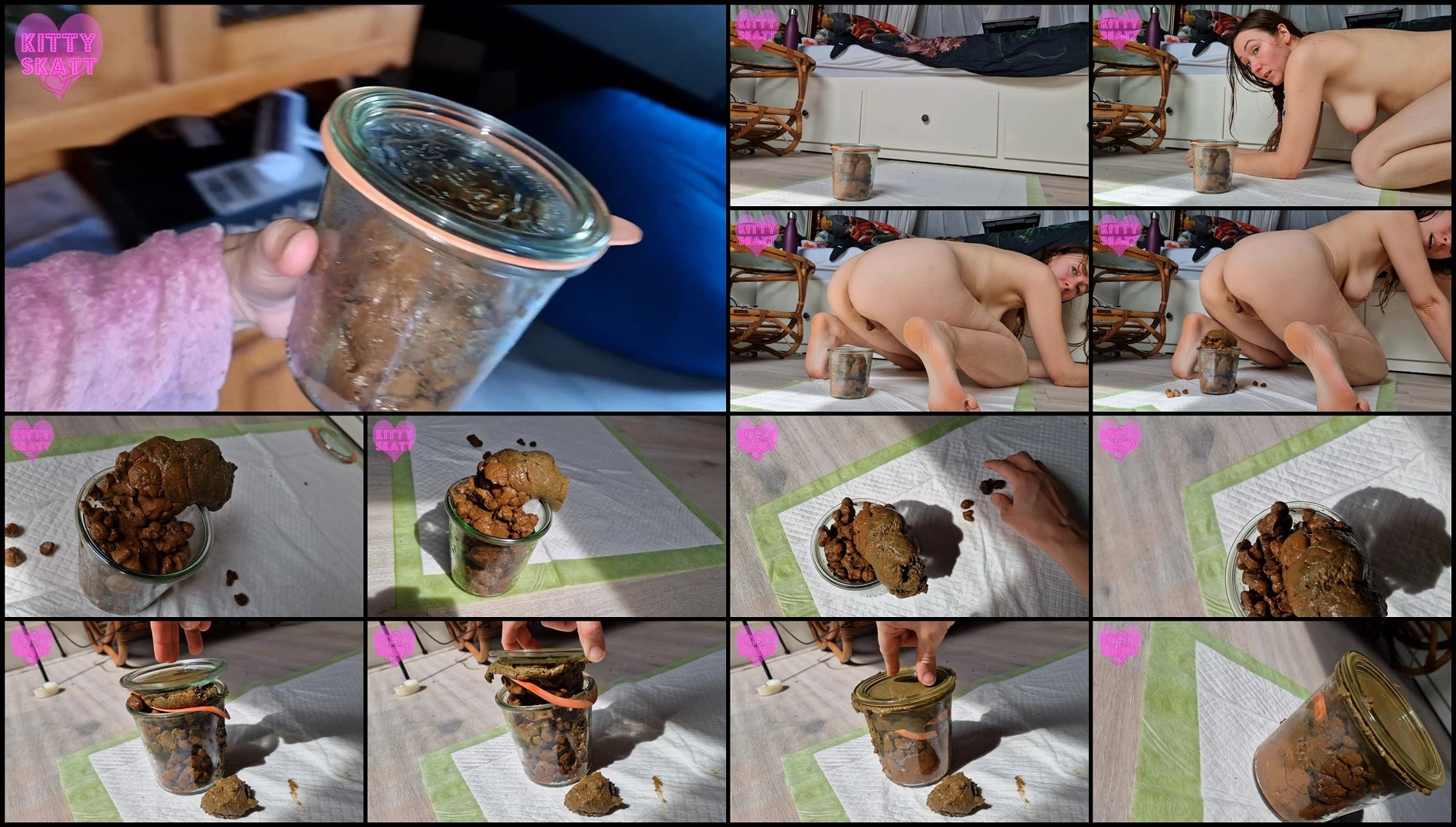 Kitty Skatt – Overfilling the jar, terrible smell new extreme porn videos