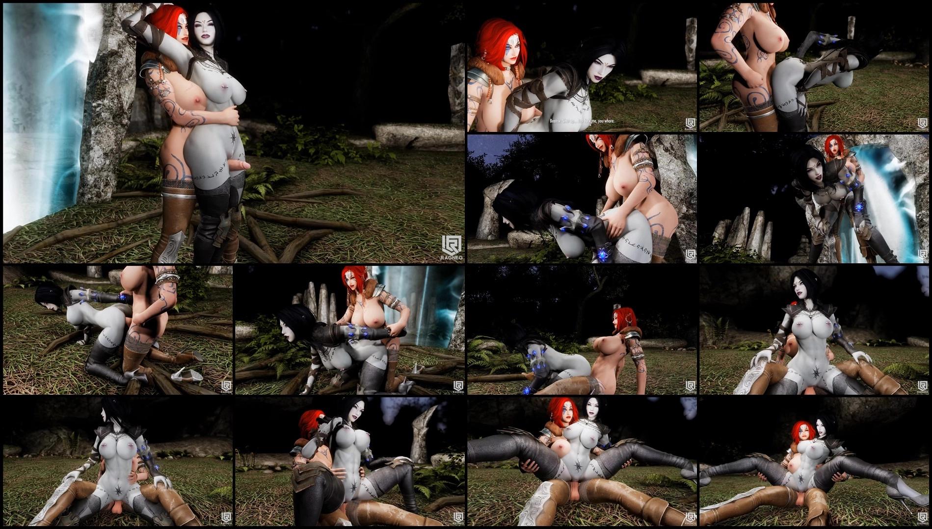 Dumb and Dunmer  bonus Futa 1080P