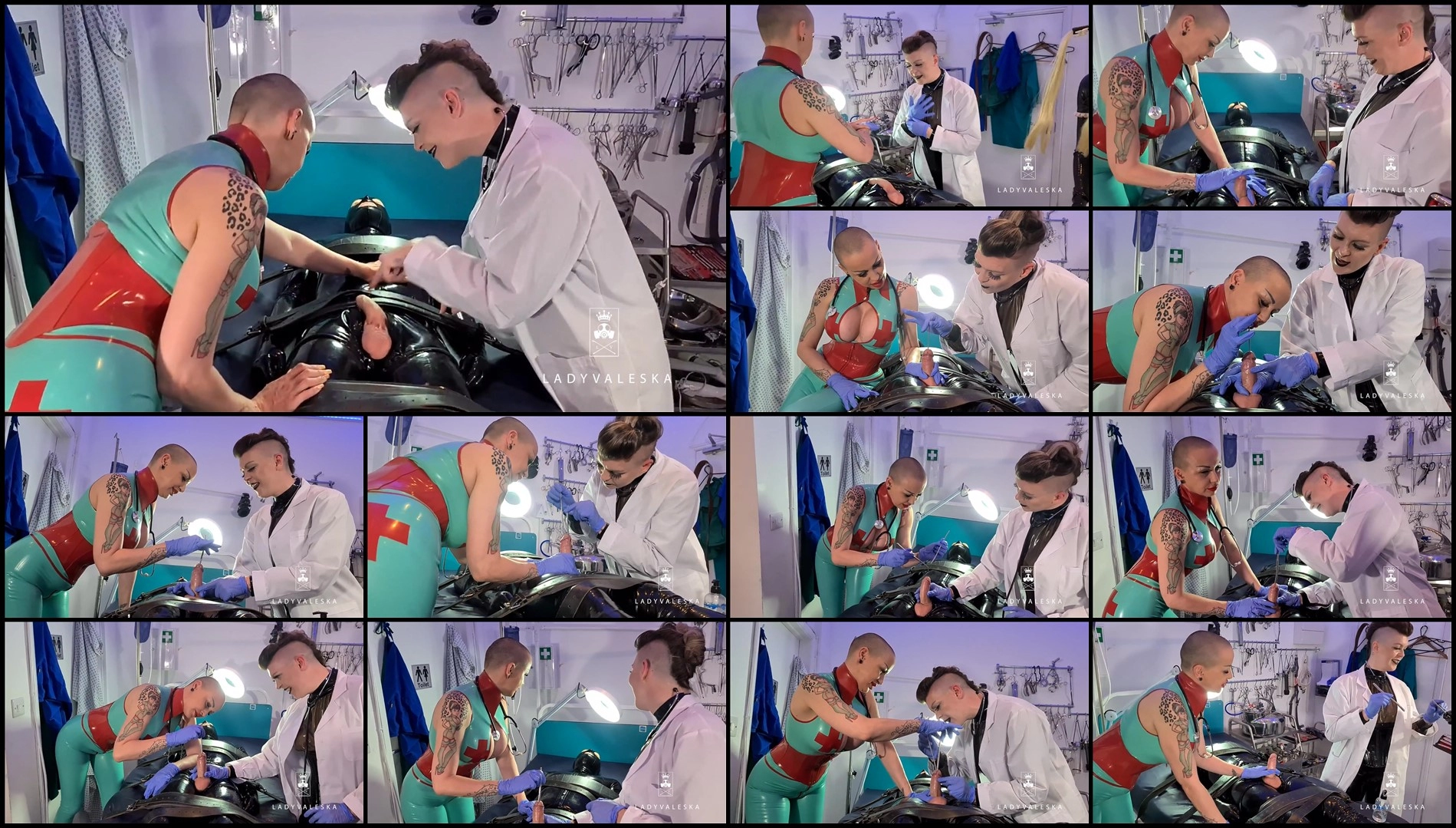 Lady Valeska - Rubber Nurses Sound Their Gimp