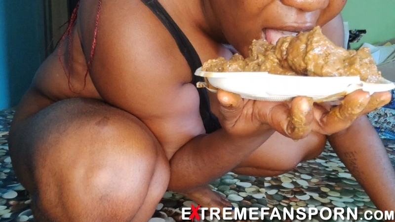 PrettyEbonies – Desperation monster soft poop,come and dine with me new extreme porn videos