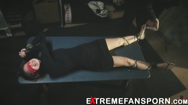 RFStudioProduction – Leya Tickled at the Office and Taken to the Storage Room in Tickle Sandals