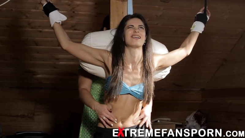 TickleTherapy – Dj-model Lena Strawberry standup tickle therapy by Elya