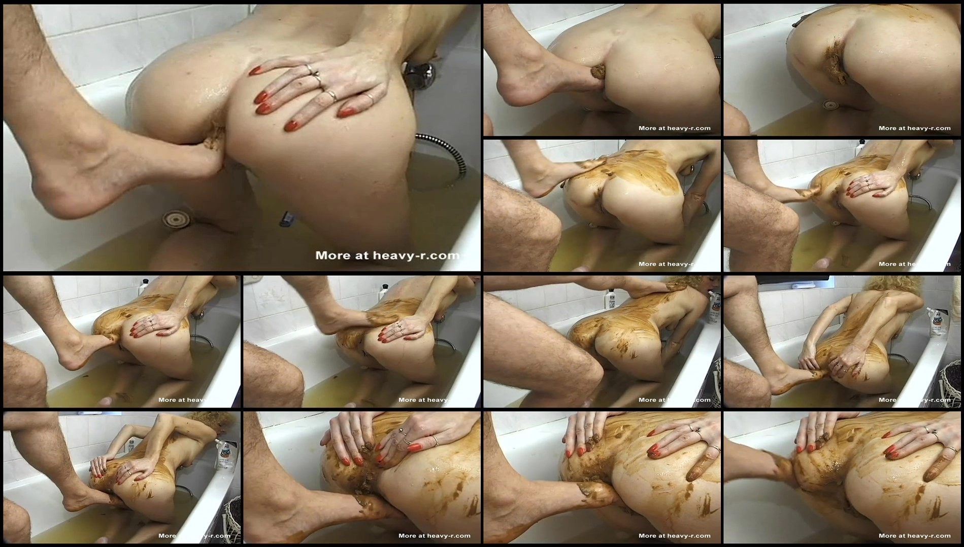 Amateur dirty anal footing in the bathroom new extreme porn videos