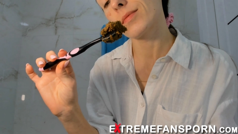 OksiLove – let's brush my teeth with poop paste new extreme porn videos