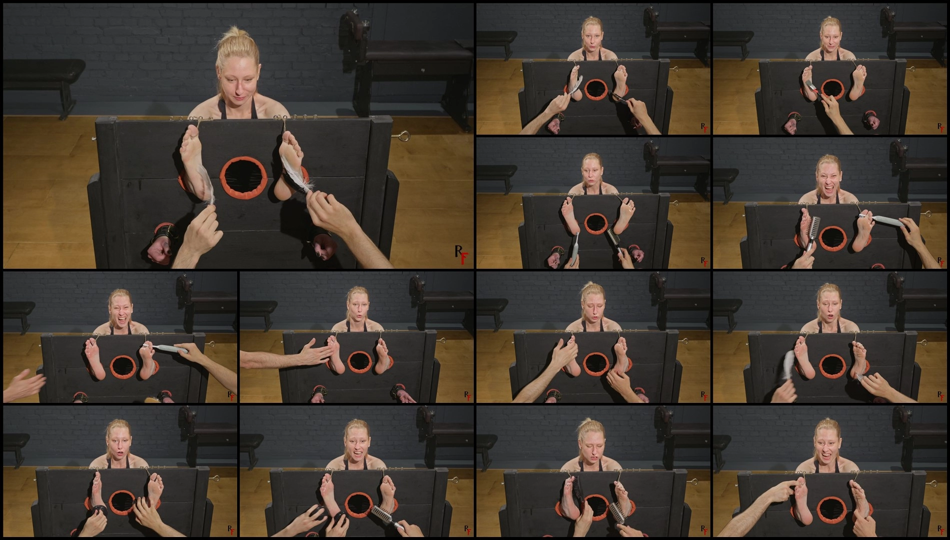 RFStudioProduction – Frida – Foot Tickling for Cute and Sensitive Blonde in Big Stocks