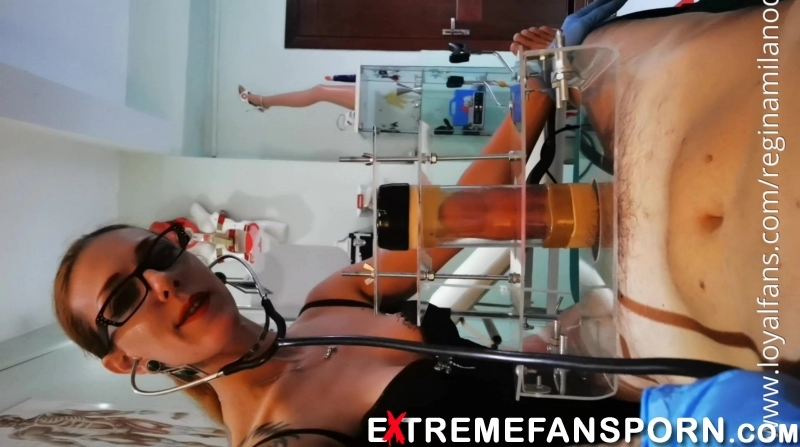 Mistress Regina - Milking Machine Vs Horny Bull