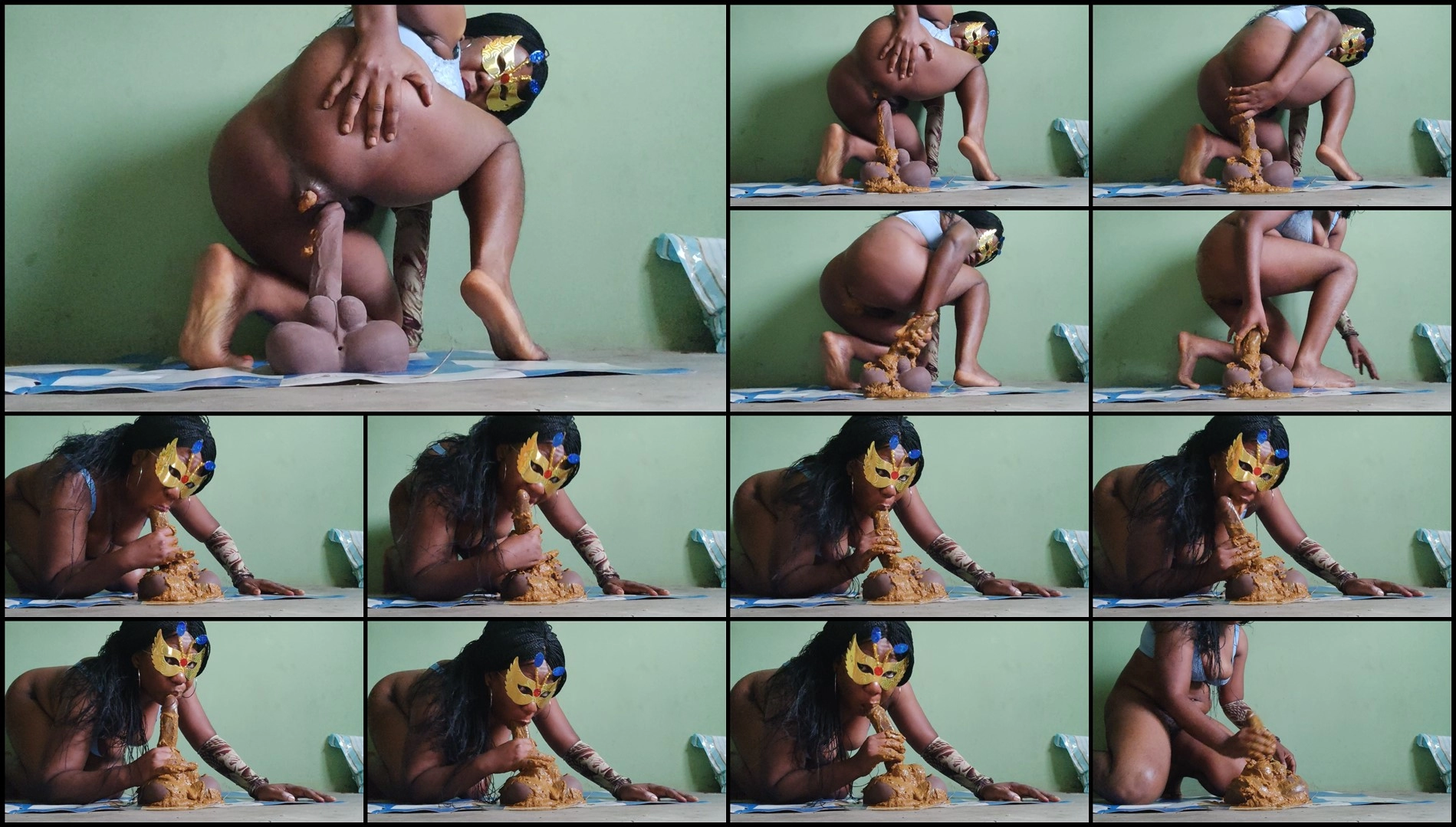 PrettyEbonies – Monster poop, smearing and sucking Eric new extreme porn videos