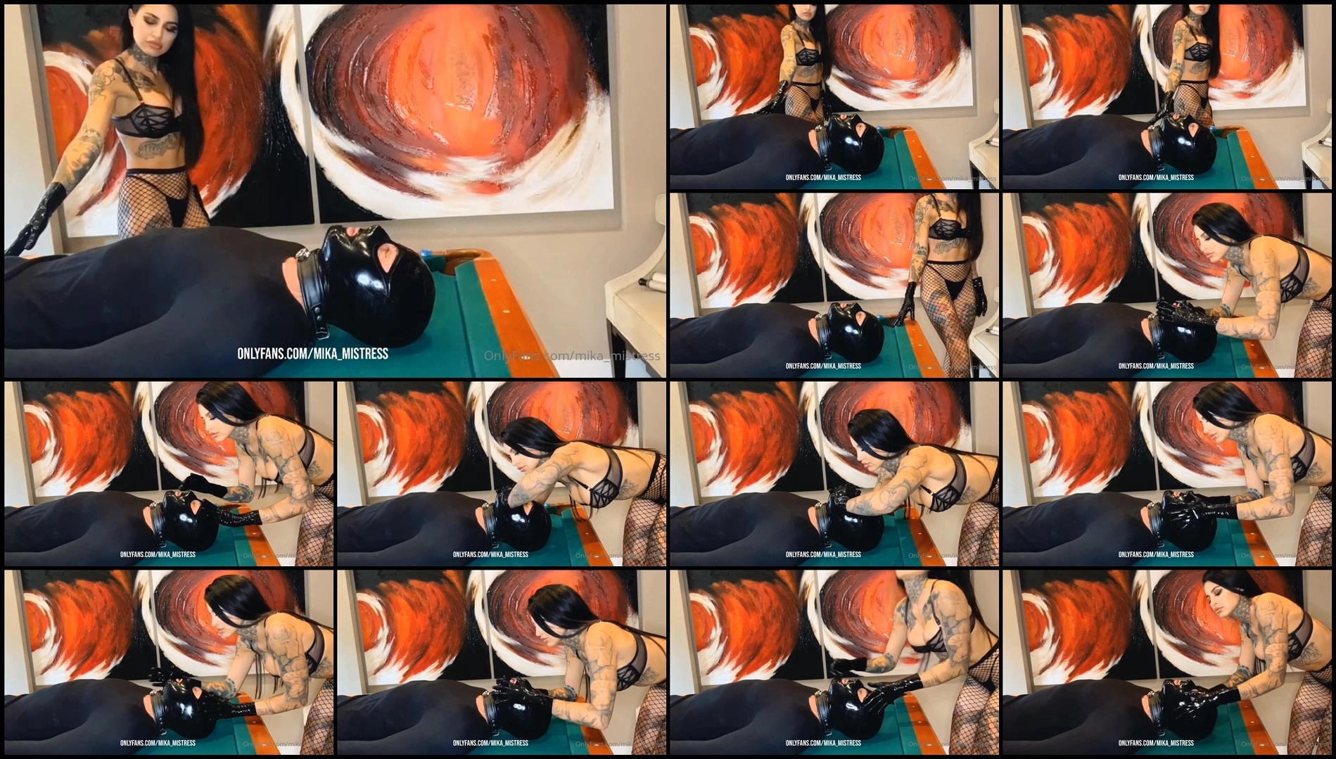 MISTRESS MIKA - Latex Teasing And Breath Play-LatexAndRubber