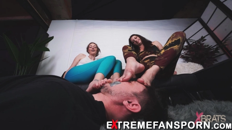 XbratsBrattyFootGirls - Sablique   Indica - Our Feet Reek-Femdom,Fetish ,Footworship