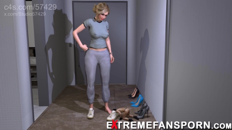 He Lives To Sniff Giantess Shoes - - 57429-ShoeAndBootWorship