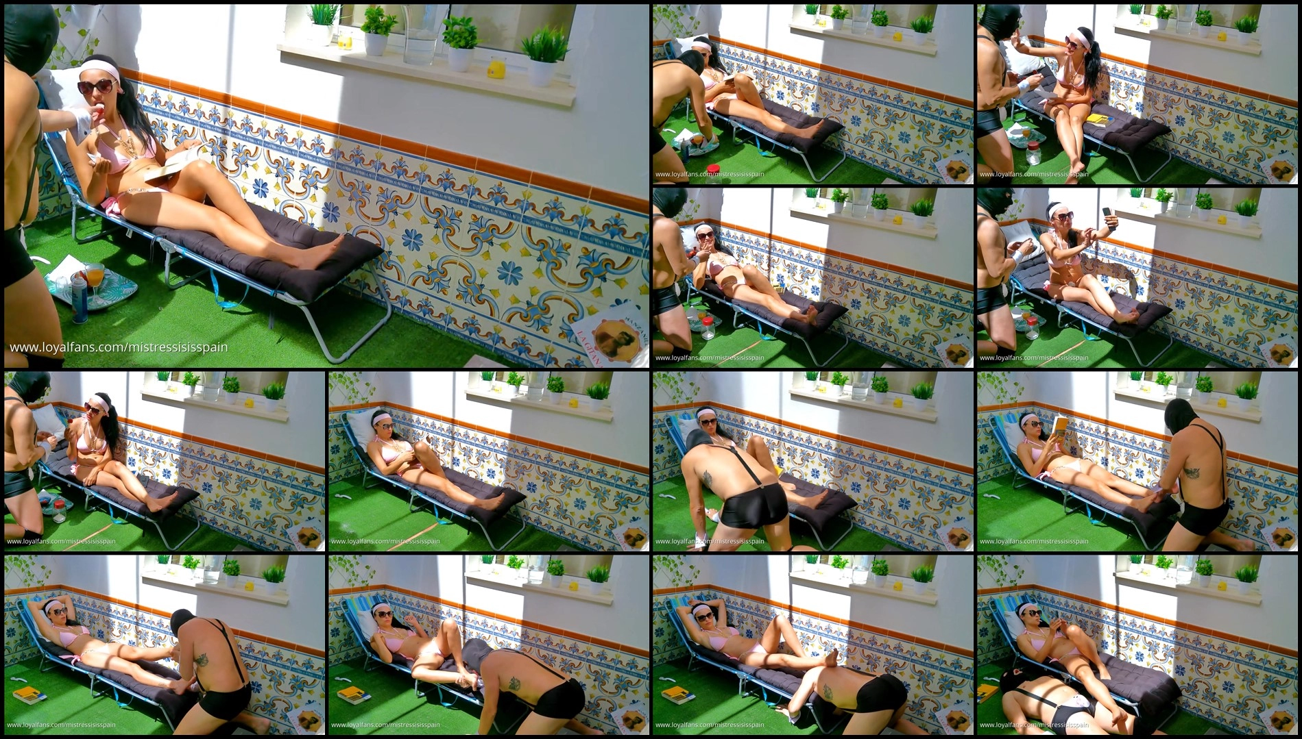 Mistress Isis Spain - Exclusive Mistress - Used On The Terrace-Femdom