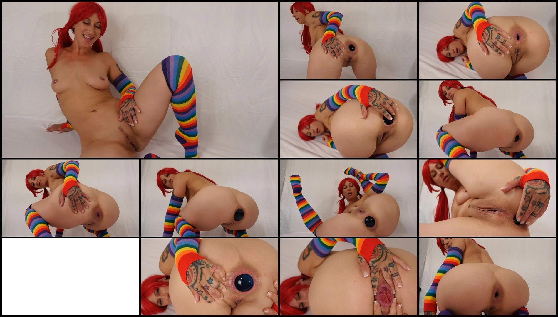 Badlittlegrrl-The big blue ball 4K-Fisting, Toys, Tattoo, MILF, AnalGape, Prolapse, Speculum