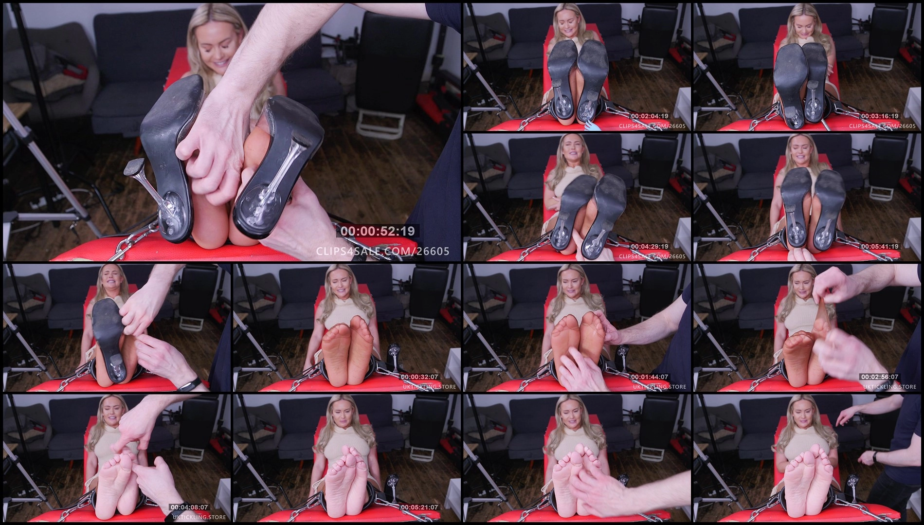 UKTickling – Louise's Challenge Hold On To Your Heels!-mf, NylonFeet, TicklingFeet,