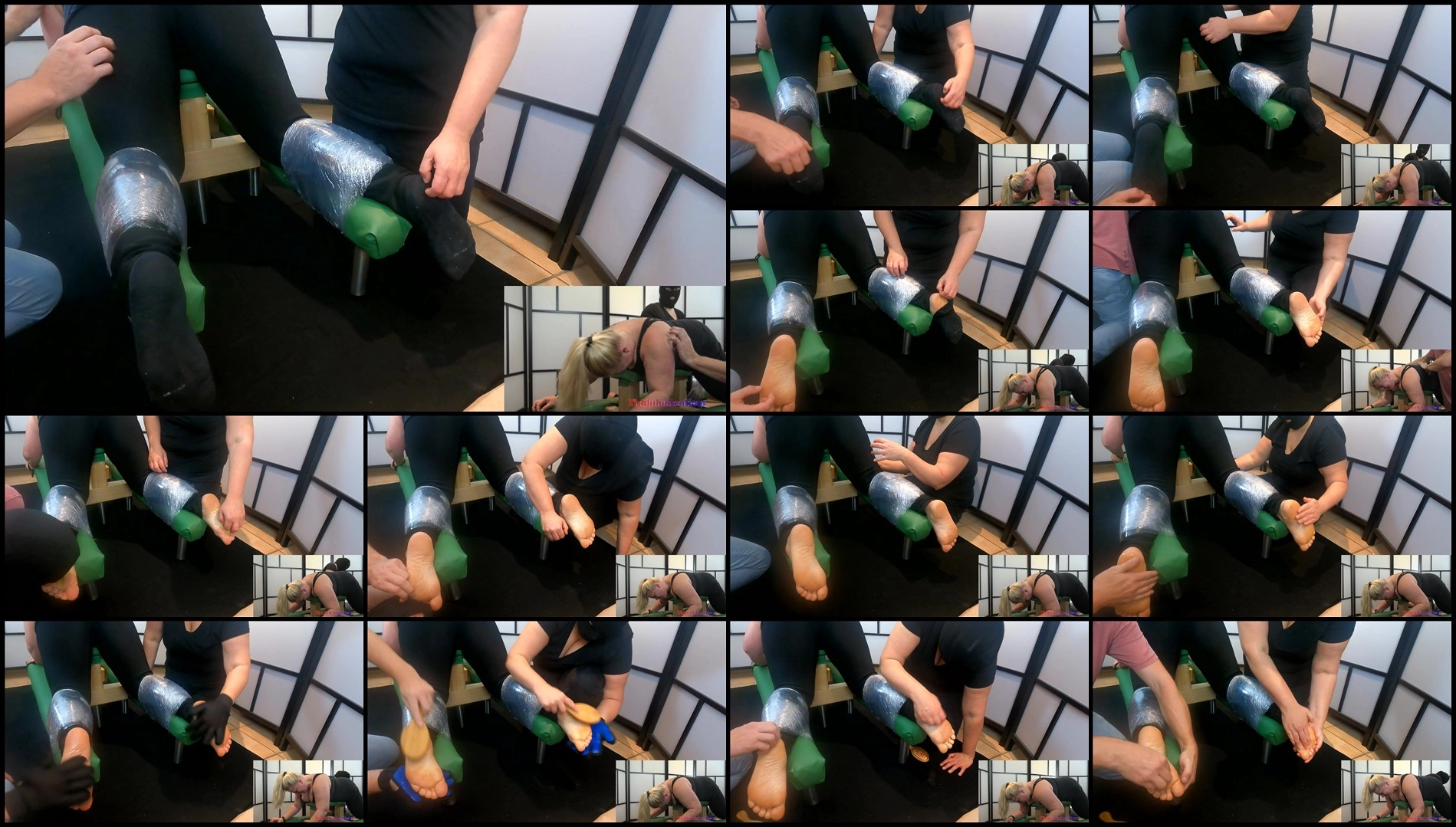 TicklishIntentions – Carolin – Tickled on the Spanking Bench- mff, TicklingFeet, TicklingUpperBody