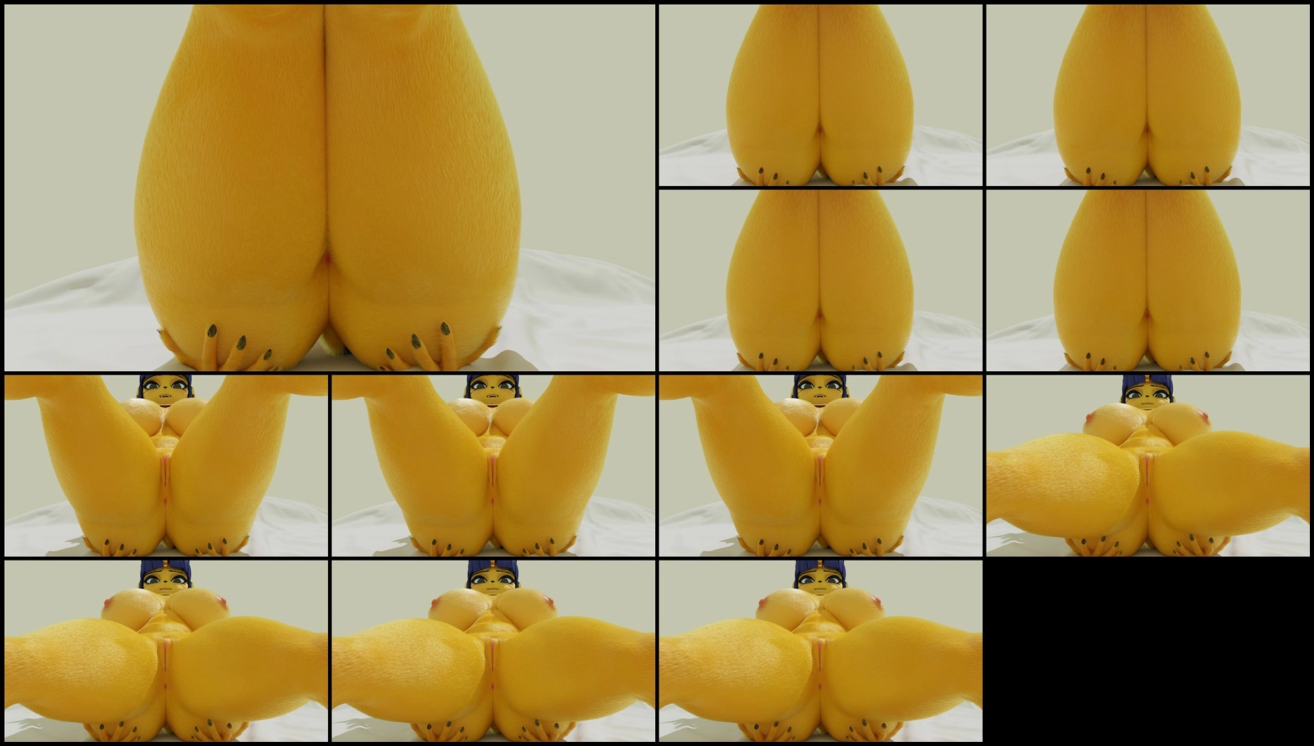 Ankha Leg Spread(4k) 30fps