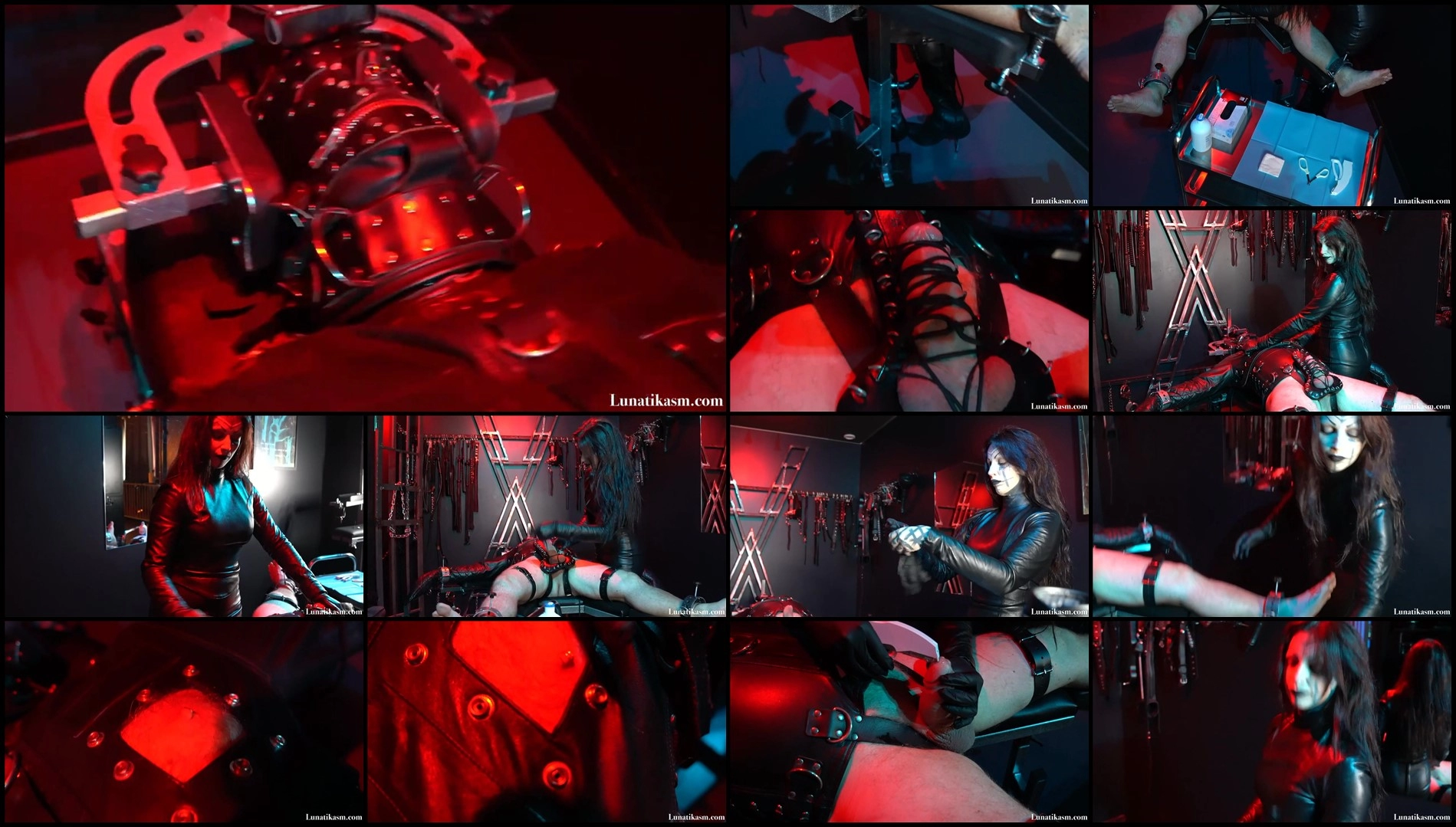 Mistress Lunatika - Cock And Nipples Stapled-BallAbuse