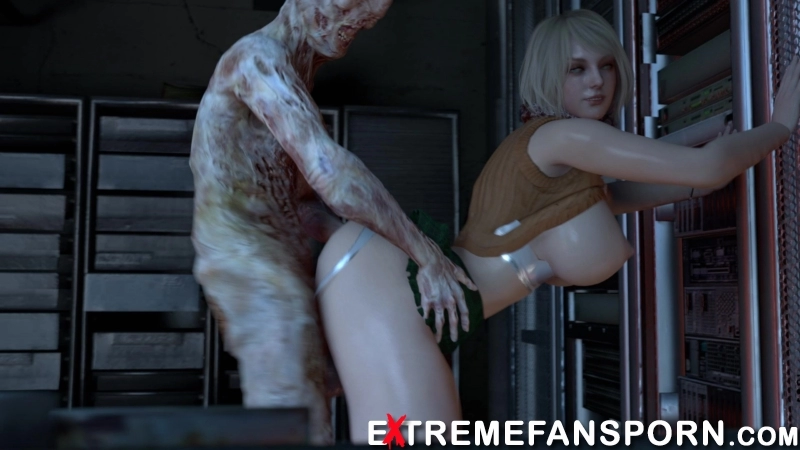Ada and Ashley VS Zombie orgy no infected