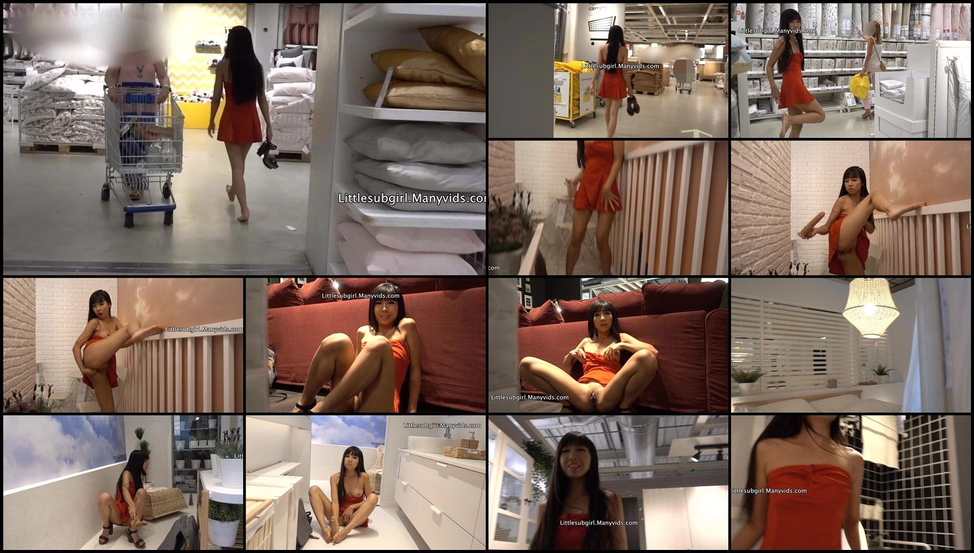Littlesubgirl – Crowded IKEA Shop Squirt Anal Fuck