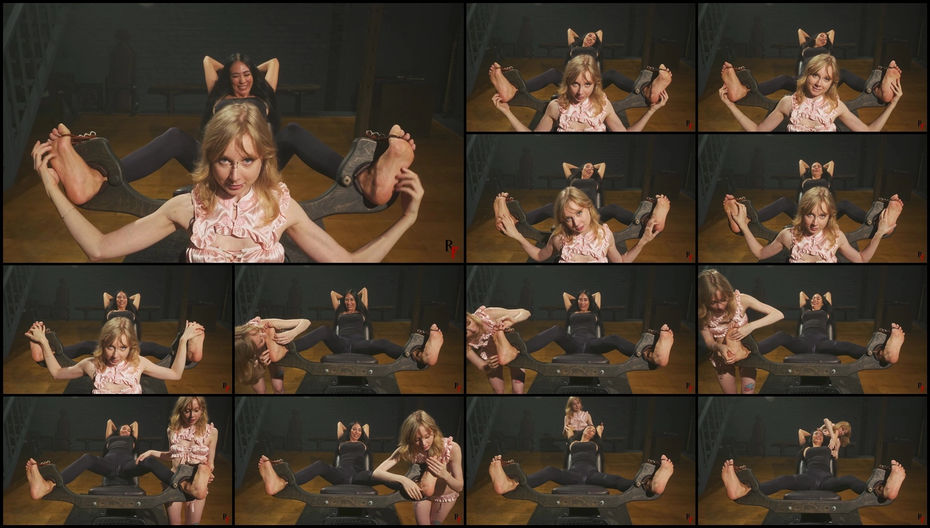 RFStudioProduction – Adriana in Stocks – Big 11 Size Feet Tickling by Mandy- ff,, TicklingFeet, T...