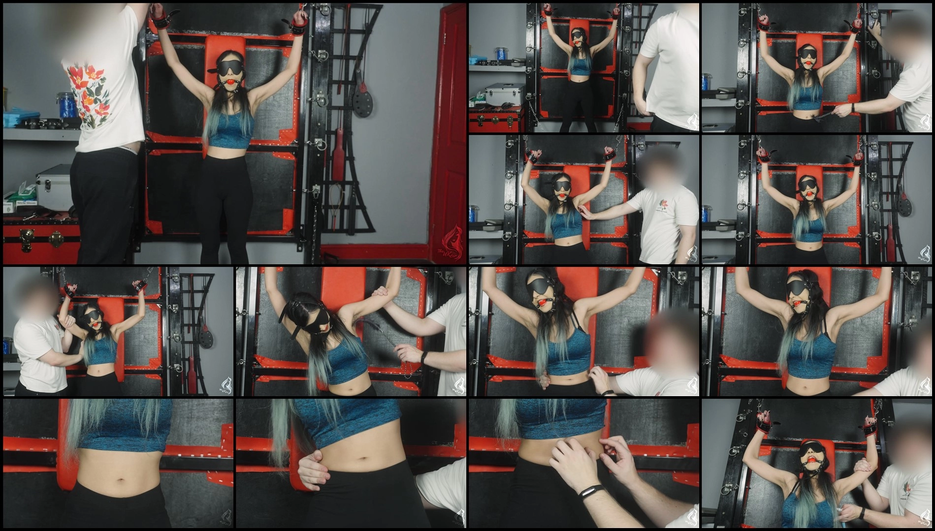 Standing Tickle Punishment – Jezebel Lee in the Dungeon- mf, TickleTummy, TicklingUpperBod