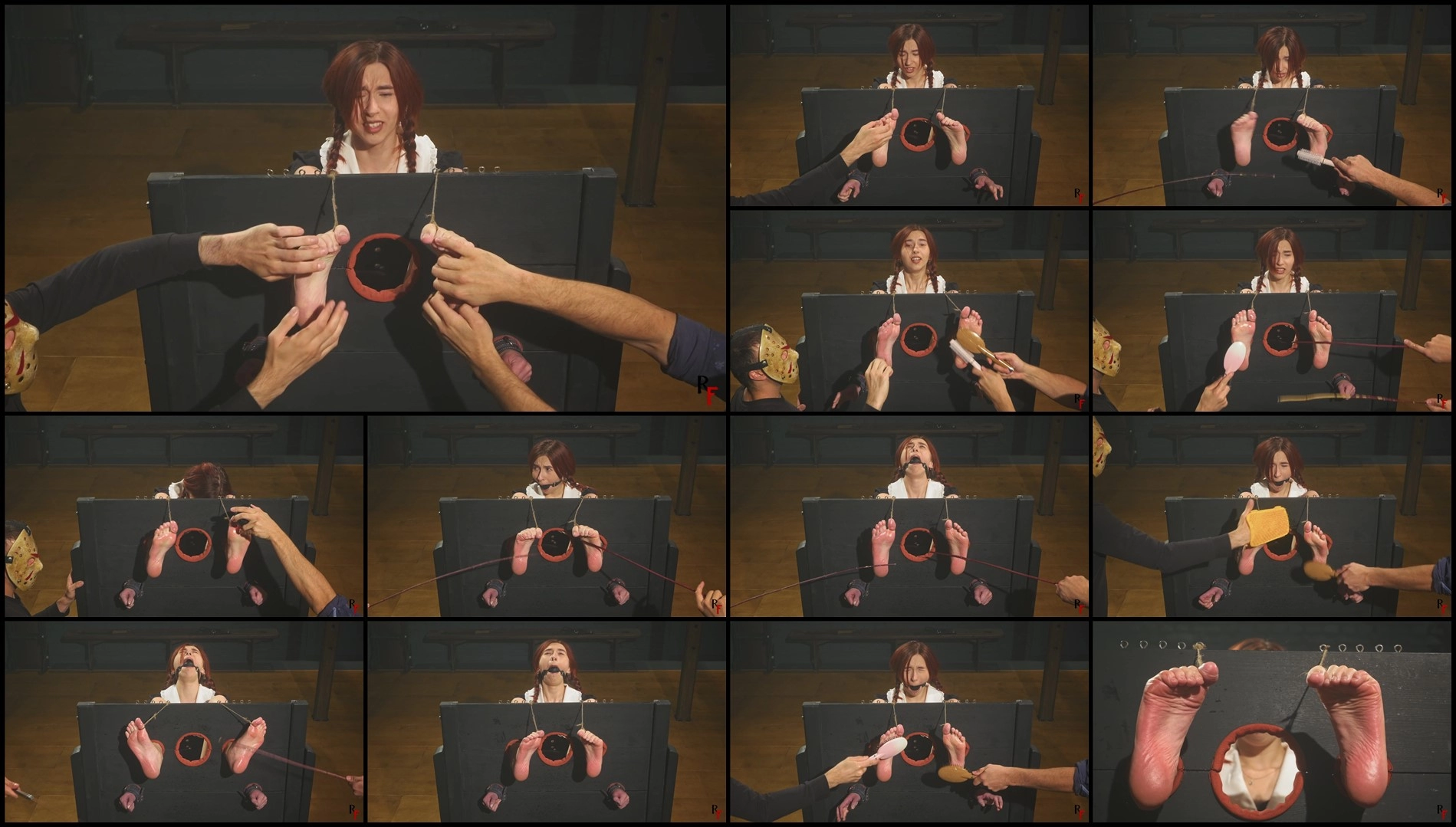 RFStudioProduction – Daria in Heavy Stocks – Bastinado and Tickling- mmf, TicklingFeet
