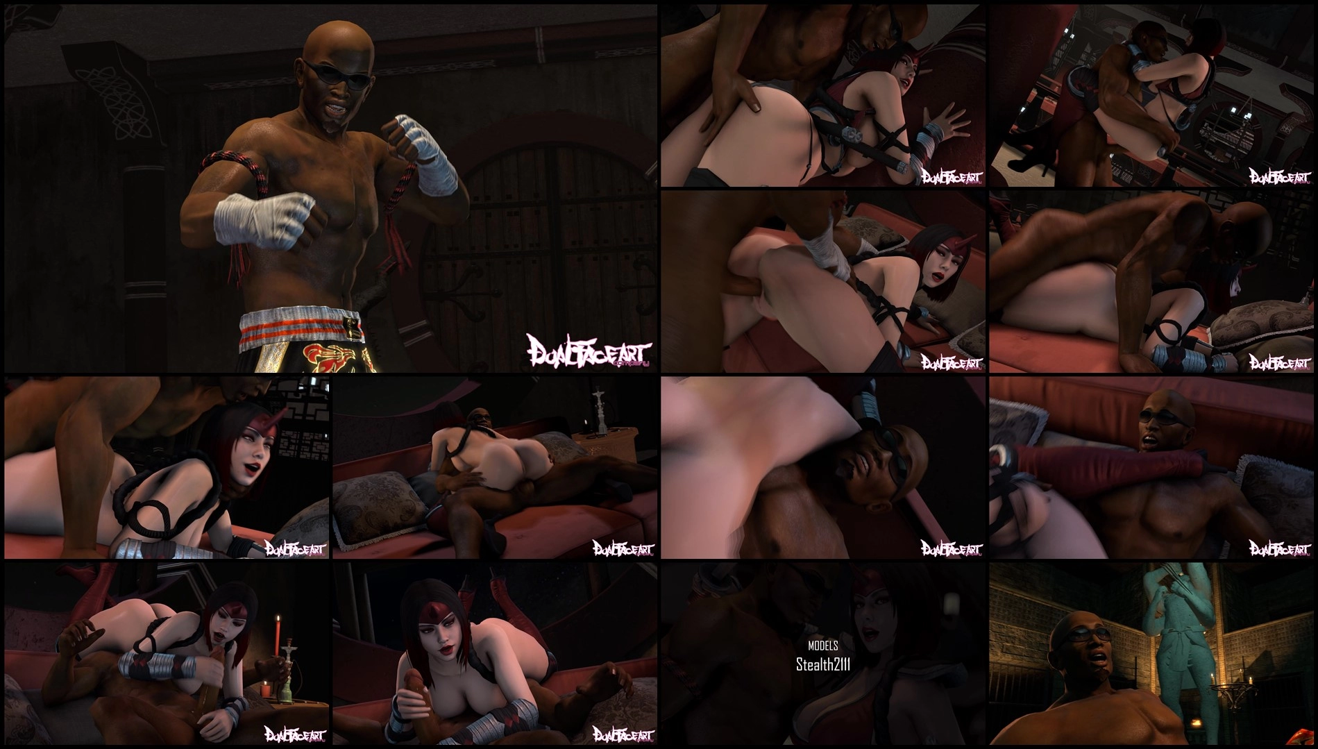 AMOZ Outworld- Zack vs Skarlet [Dual Face Art Comics]