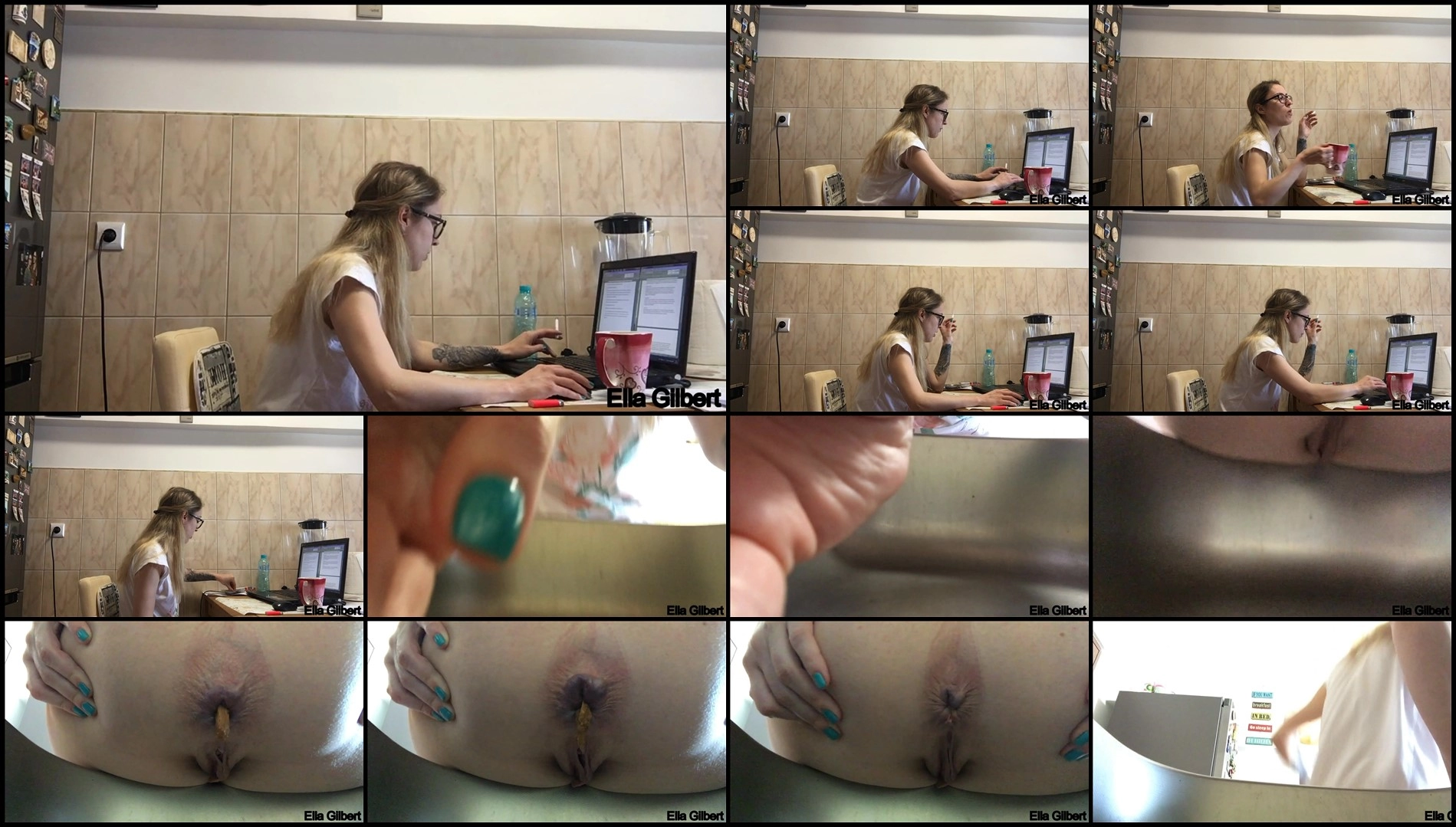 EllaGilbert-Small Kitchen Sink Poop P1 new extreme porn videos